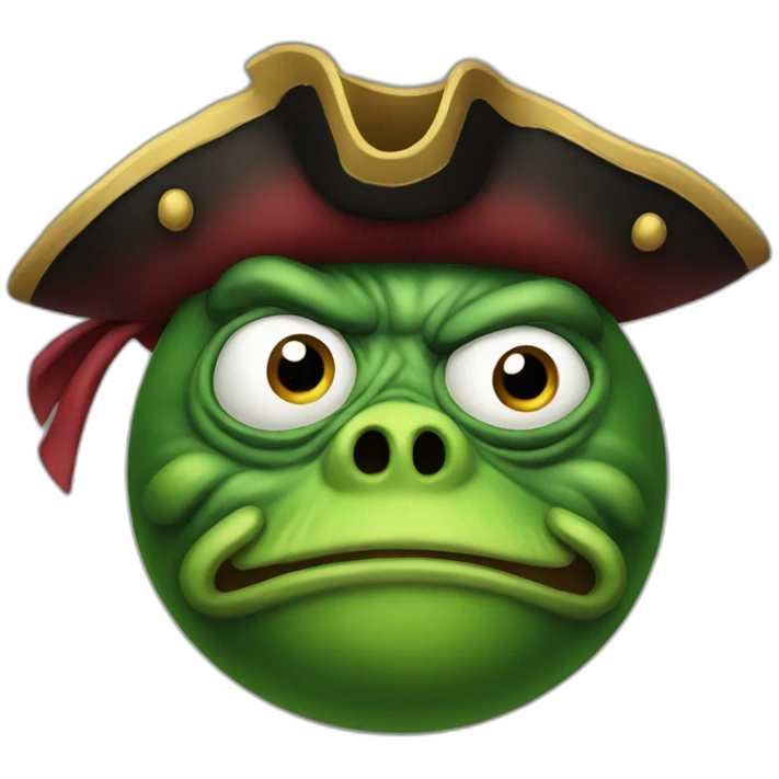 pepe cursed pirate emoji