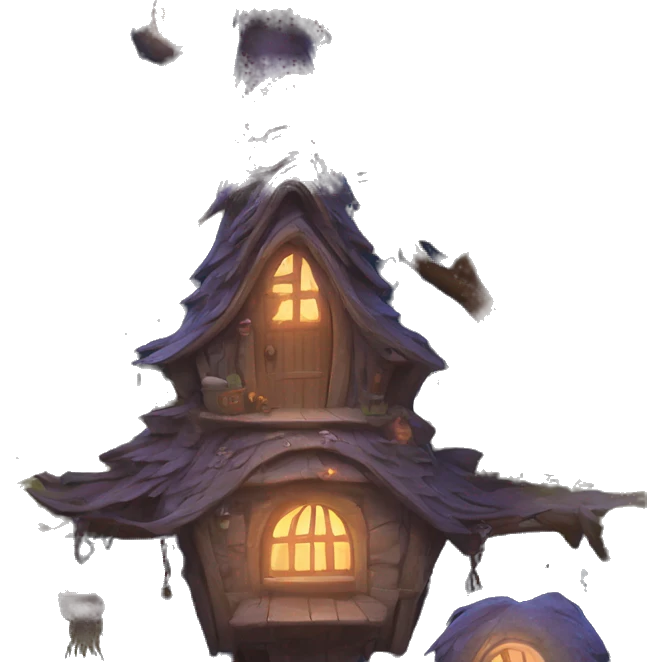 mystical witch cottage  emoji