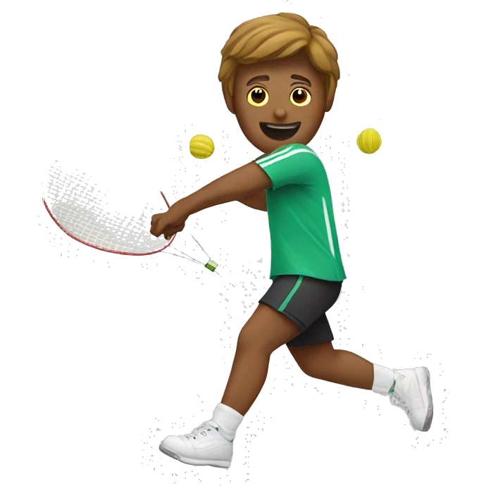 People playing badminton  emoji