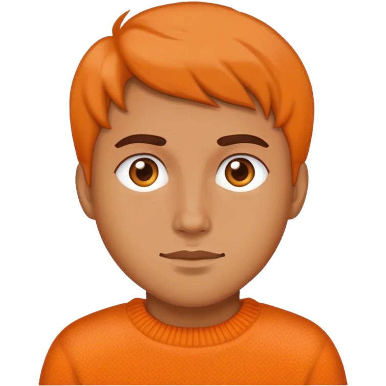 Orange warm sweater emoji
