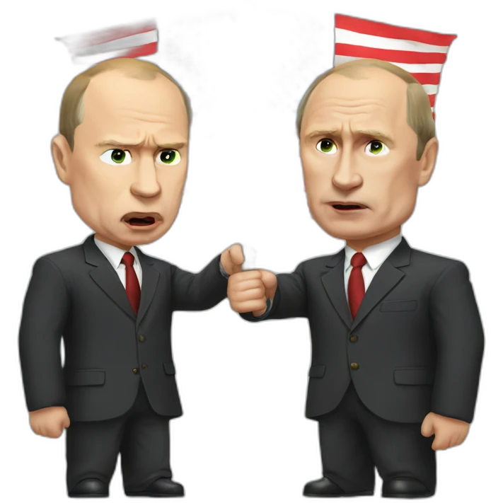 Putin fight vs united states emoji