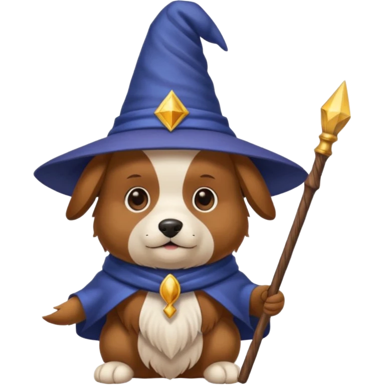 Dog wizard emoji