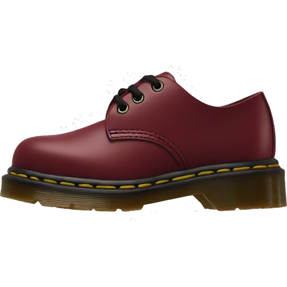 Dr.martens in bordeaux red emoji