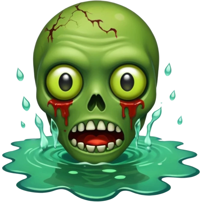 Zombie green ponda  emoji
