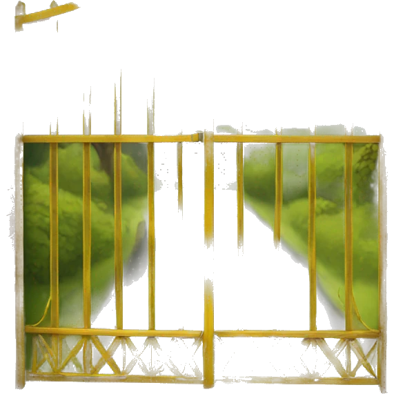 Yellow metal gate  emoji
