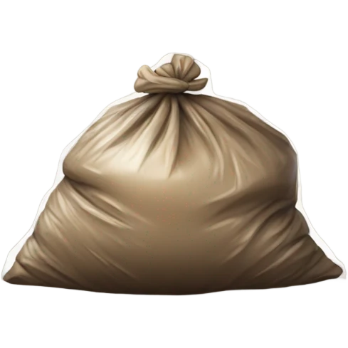 Dog poop in a bag emoji