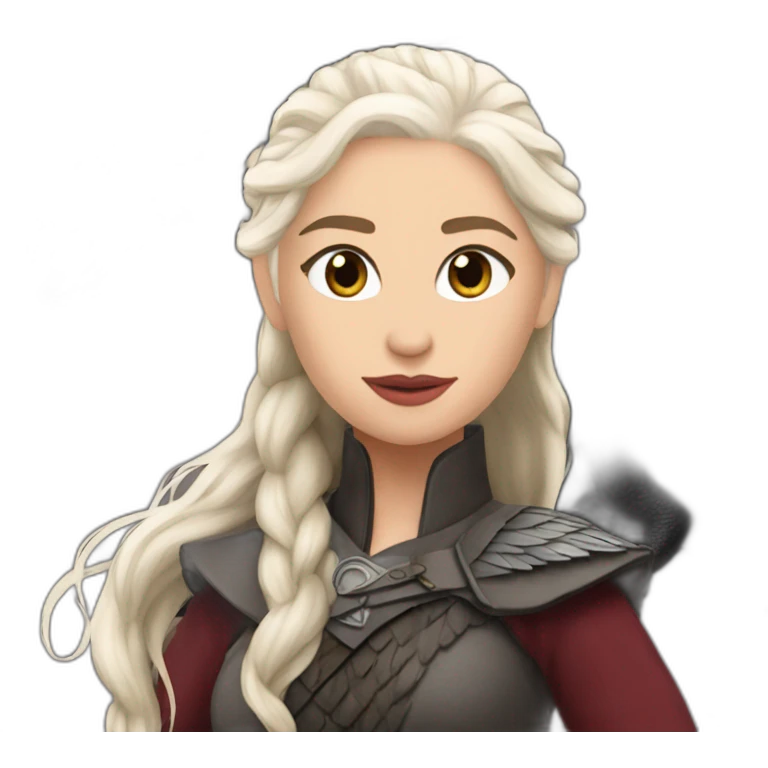 daenerys targaryen with drogon emoji