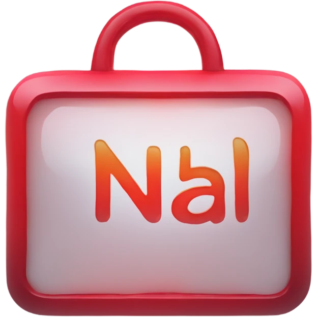 the words "Nah Fr" Capitalized, Glowing Red like a neon s emoji