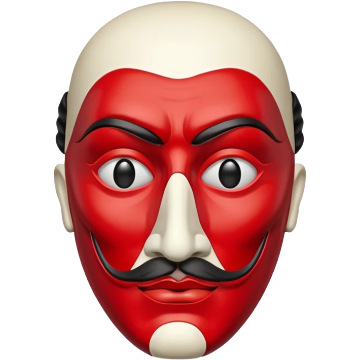 Money Heist, Dali mask, realistic emoji