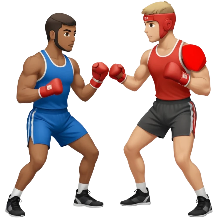 Two people sparring with each other emoji
