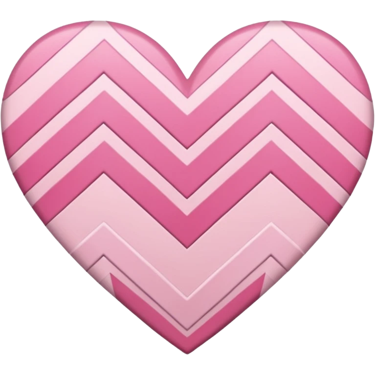 sakura heart with a chevron pattern emoji
