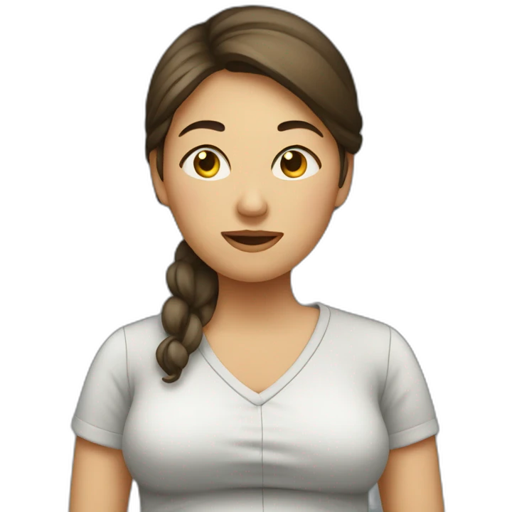 Femme enceinte fatiguée emoji
