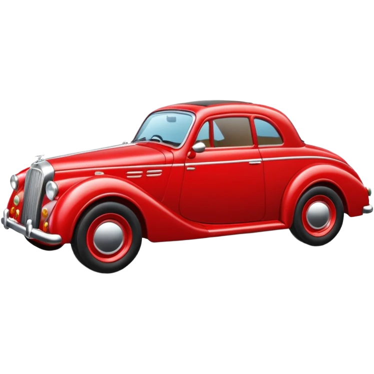 Car with classic look emoji