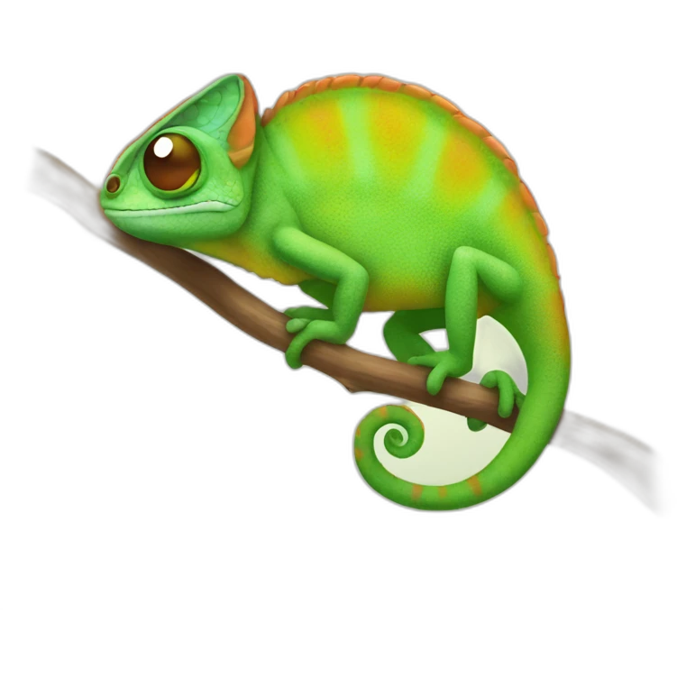 cute chameleon emoji