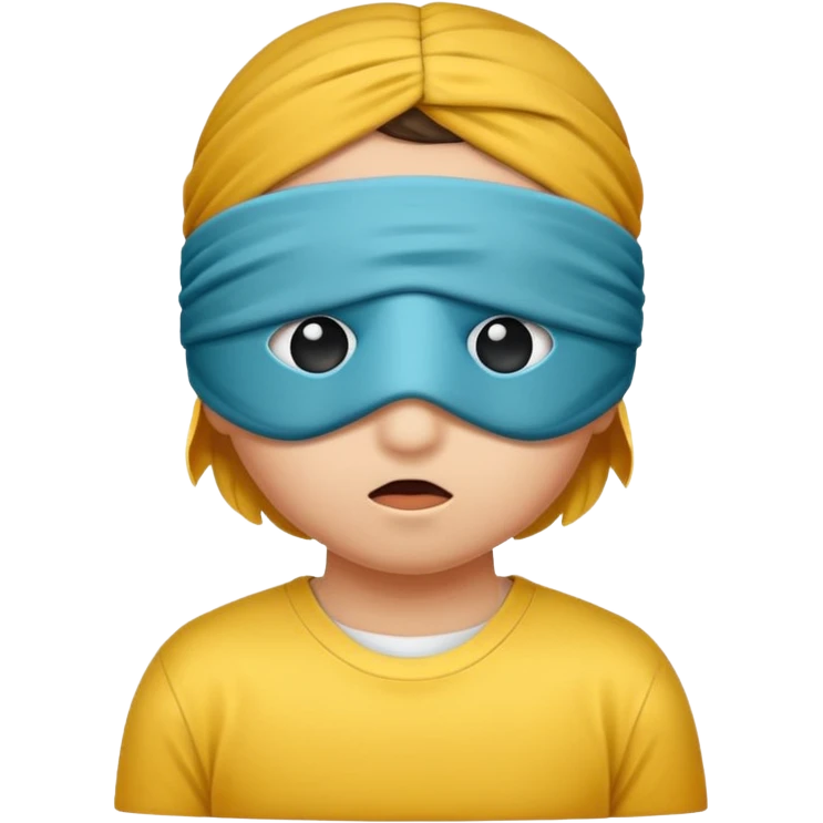 Blindfolded can not see emoji