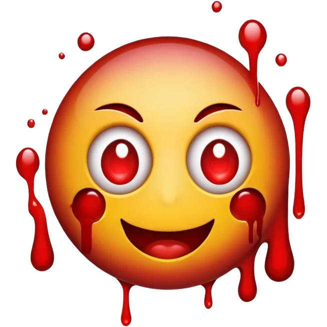 Bloody shot emoji smiley  emoji
