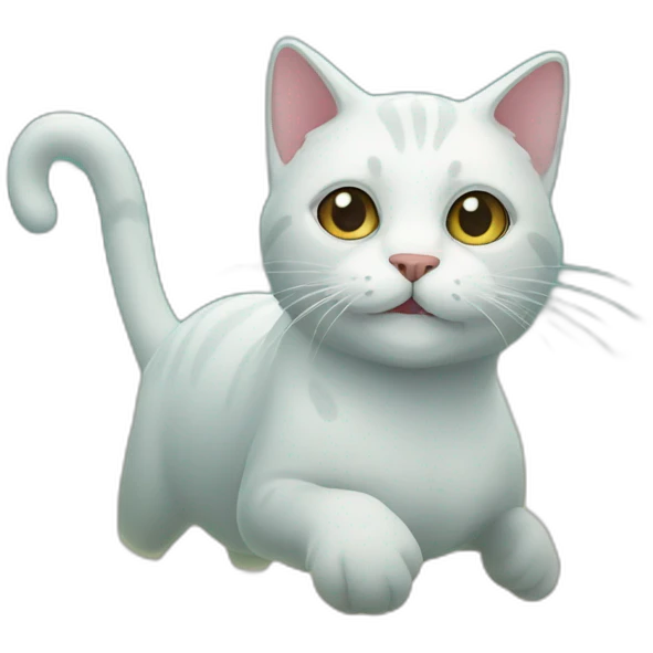 Cat in sea emoji