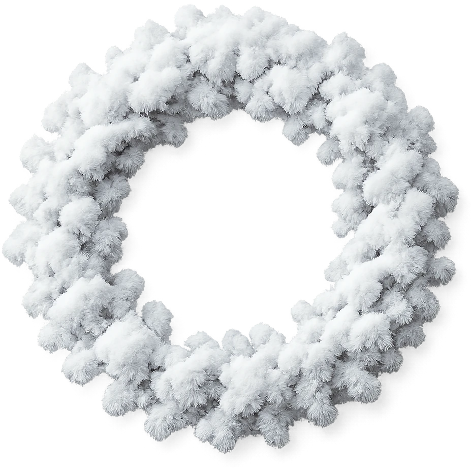snow wreath remove background emoji