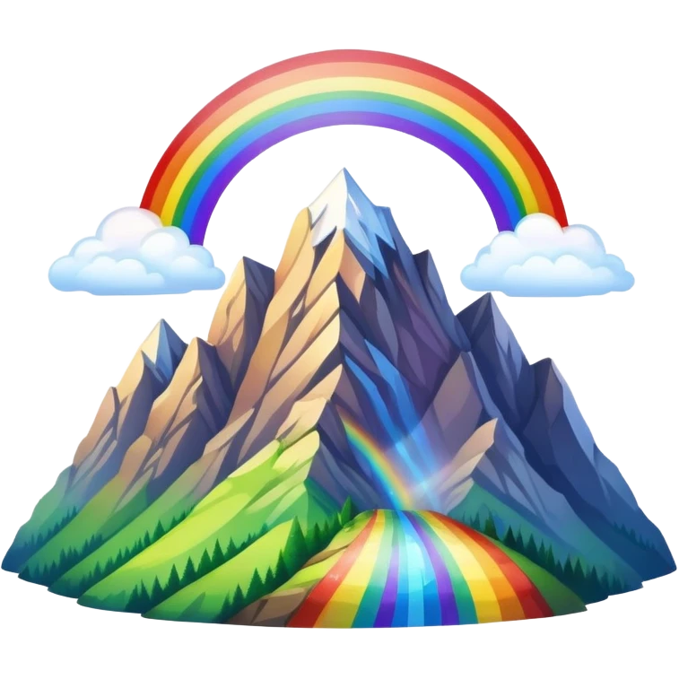 Mountain rainbow  emoji