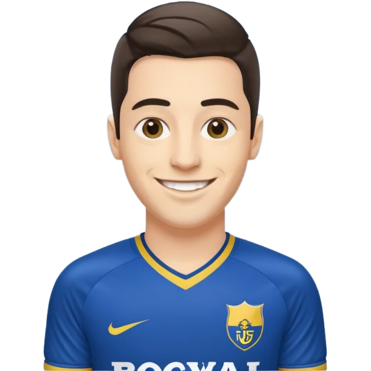 Myself in boca juniors jersey emoji