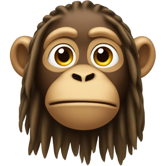 Monkey with dreads emoji