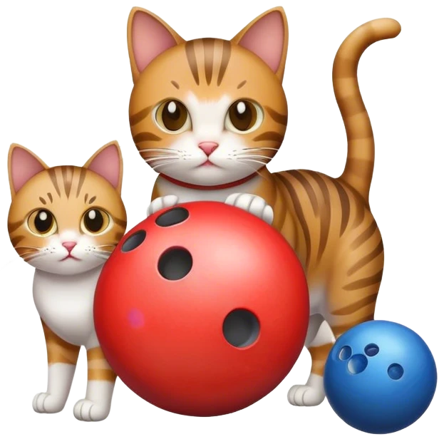 Bowling cat emoji