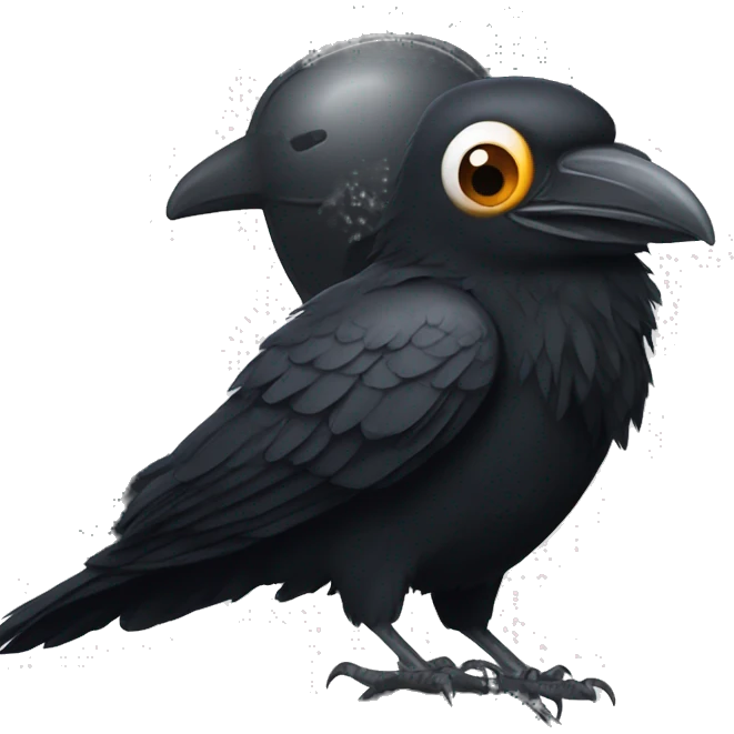 Crow wearing football helmet  emoji