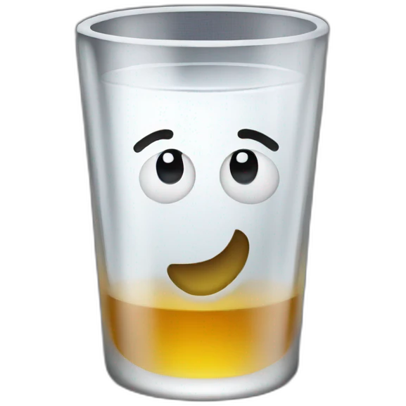 Vodka shot glass  emoji