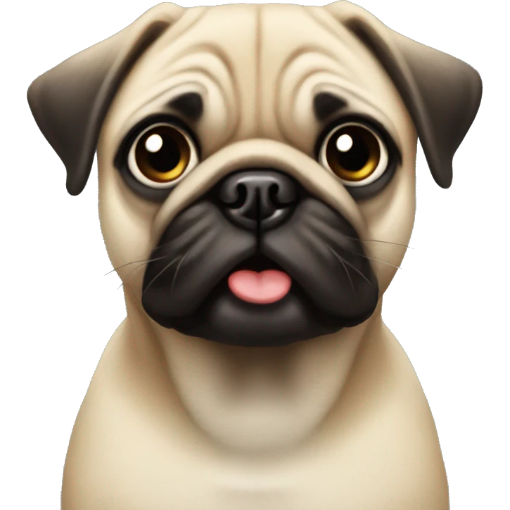 Jingle bells and pug emoji