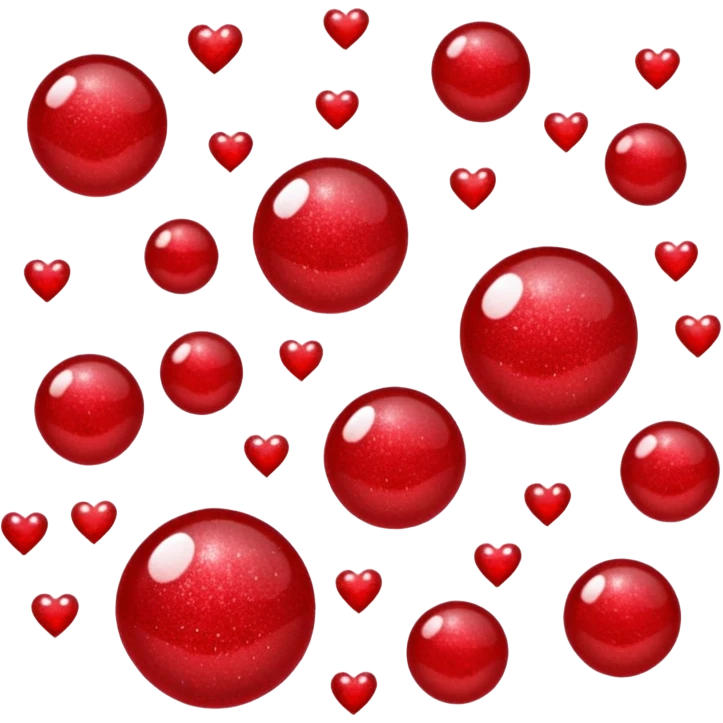 red glitter link emoji