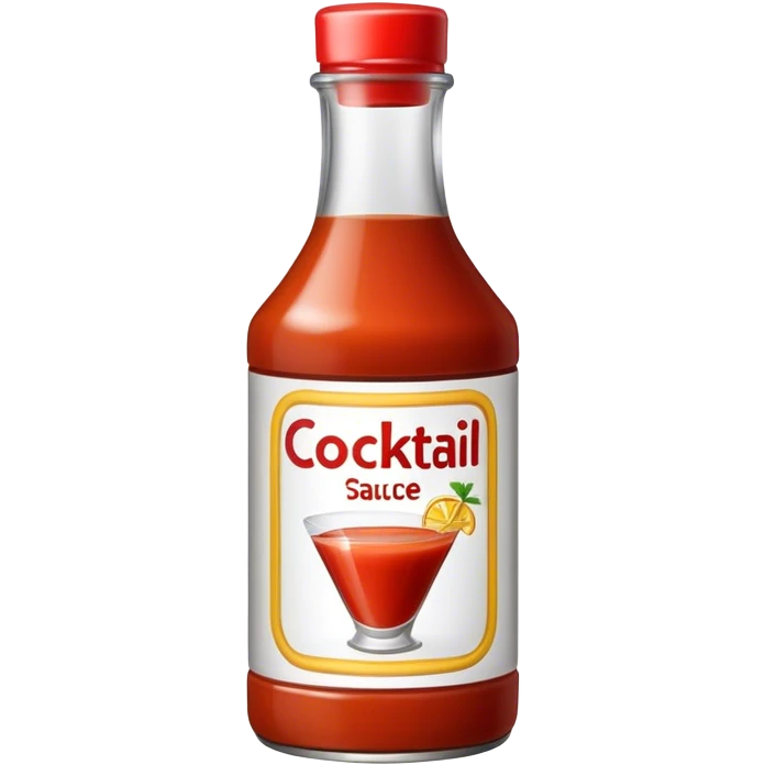 Cocktail Sauce bottle emoji