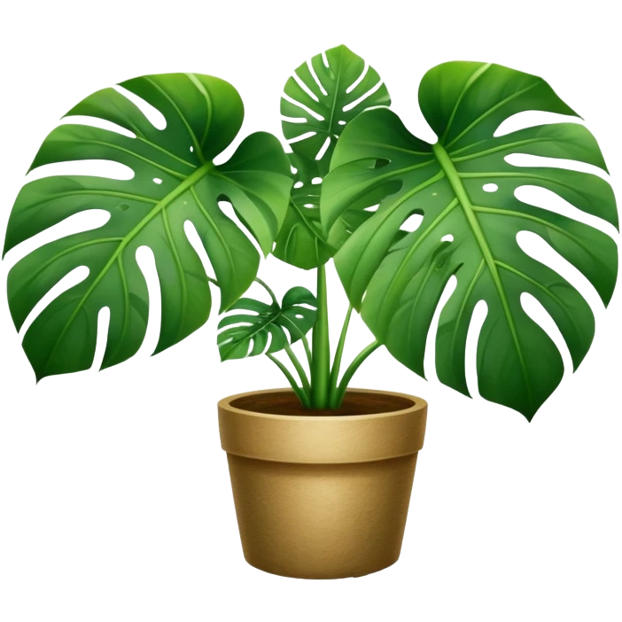 Monstera plant emoji