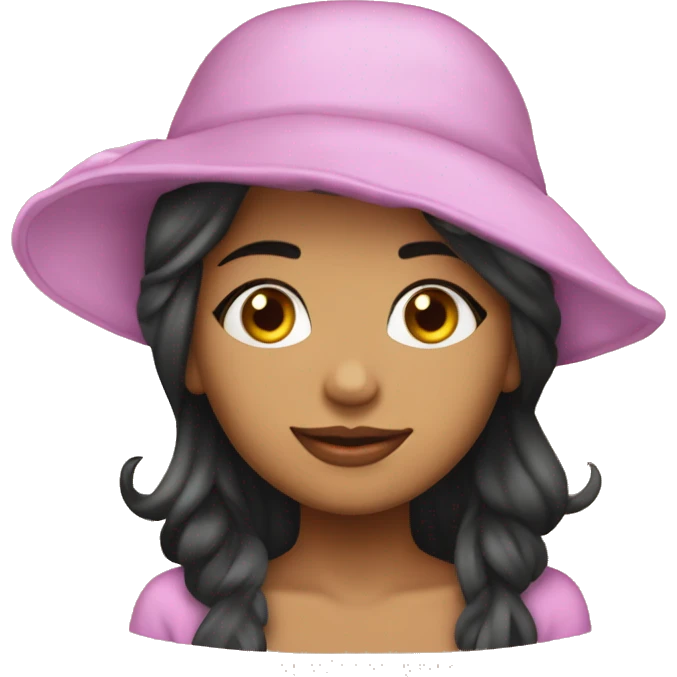 morena con gorro de satin para dormir  emoji