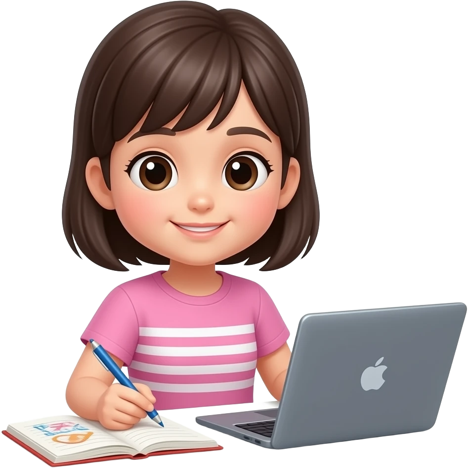 girl studying japanese language emoji