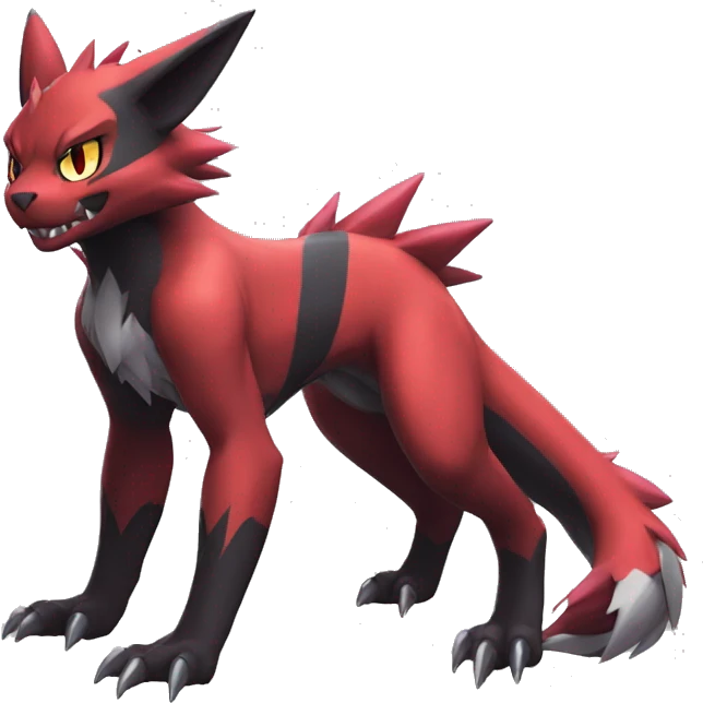  Kawaii Edgy Cool Beautiful Guilmon-Torracat-Zoroark full body emoji