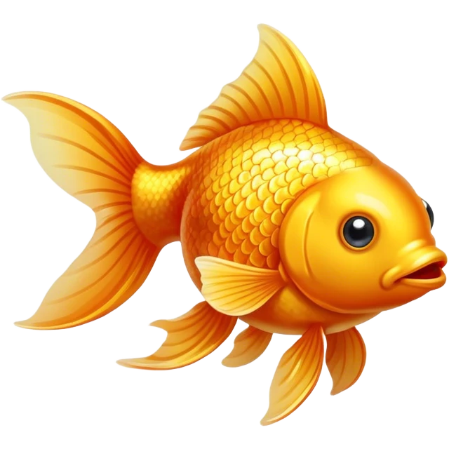 Gold goldfish  emoji