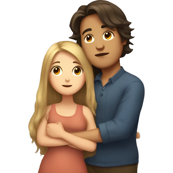 Cuddles boy with long hair and a chubby girl emoji