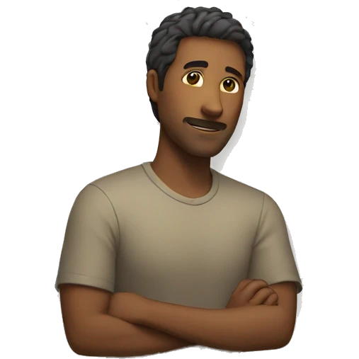 Man leaning against wall emoji