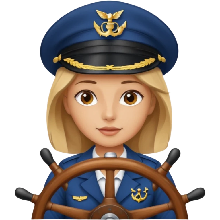 Girl boat captain emoji