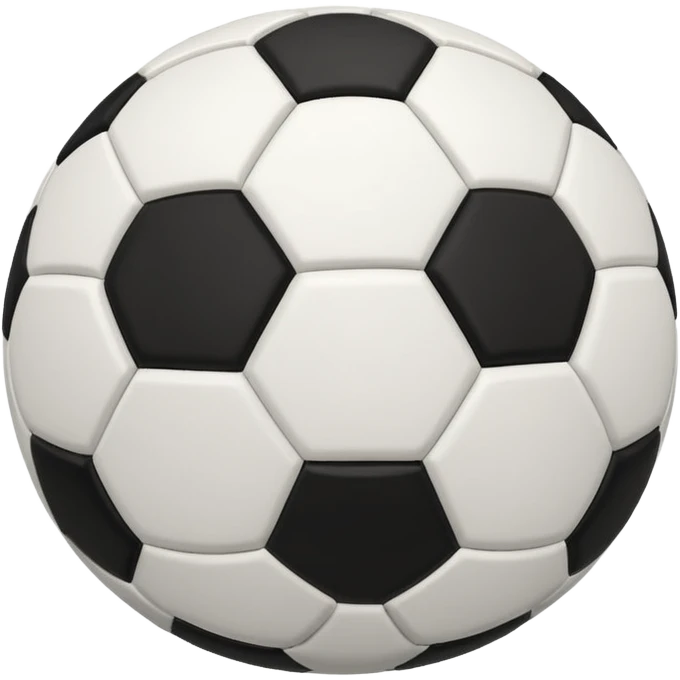 classic black and white soccer ball emoji