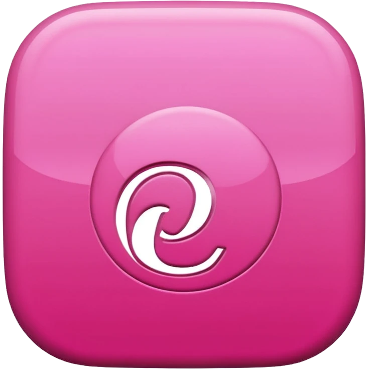 pink 3d Pinterest logo emoji