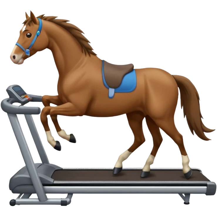 horse on a treadmill emoji