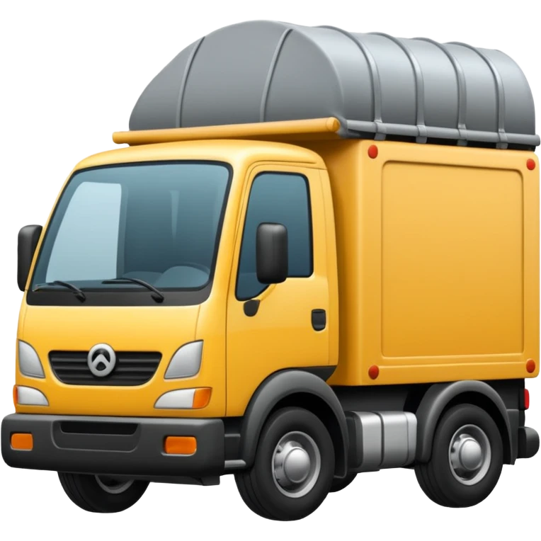 quiero un emoji de un camion de envios en tonos negro emoji
