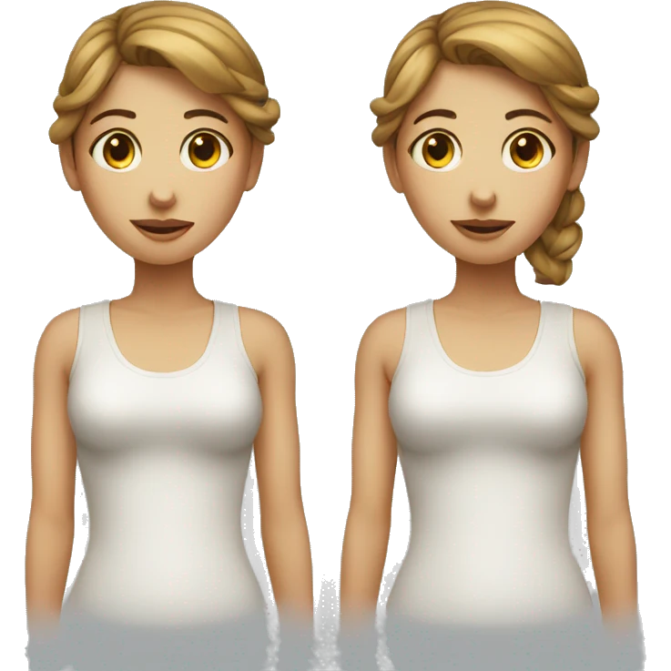 girl with 2 faces emoji