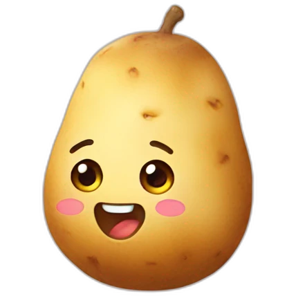 Kawaii potato emoji