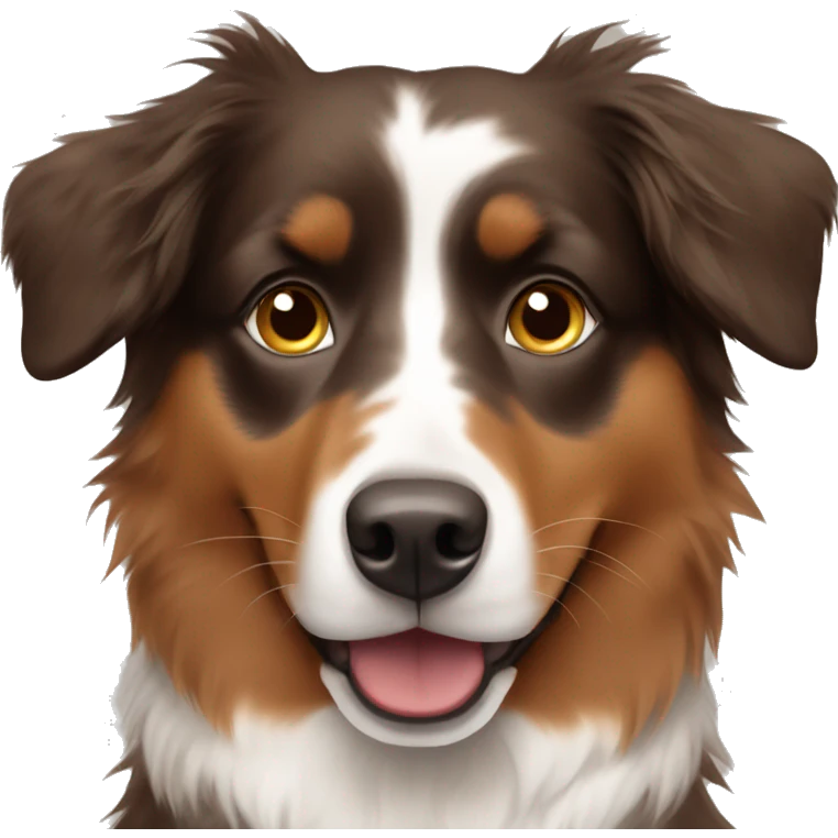 Brown Australian shepherd  emoji