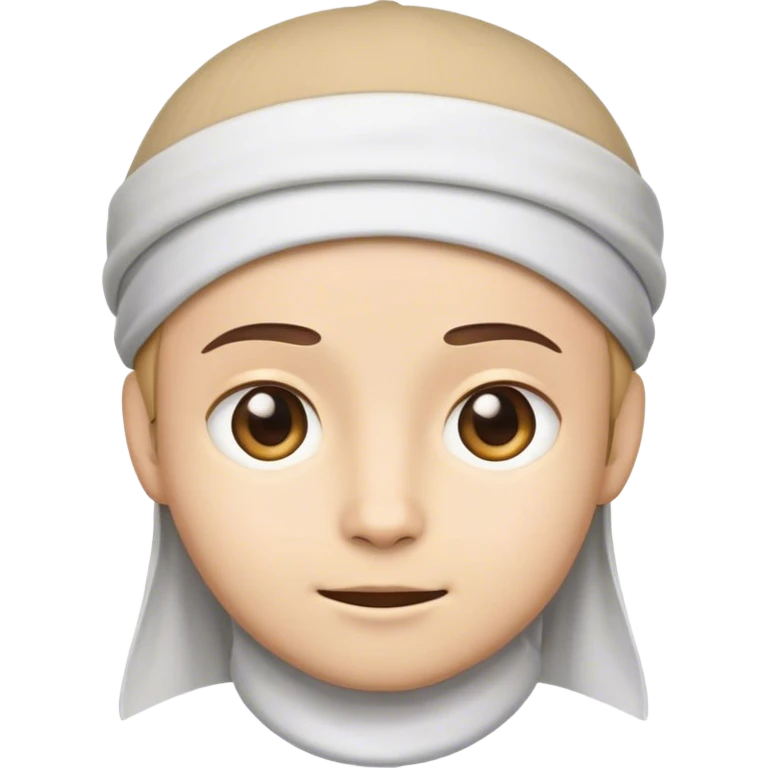 One cute face emoji to wear islaimc cap  emoji