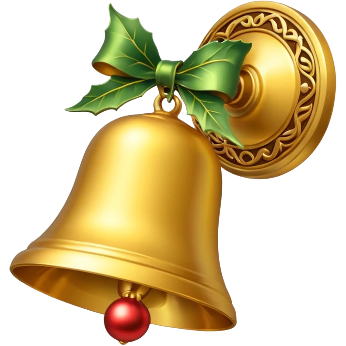 Christmas bell emoji