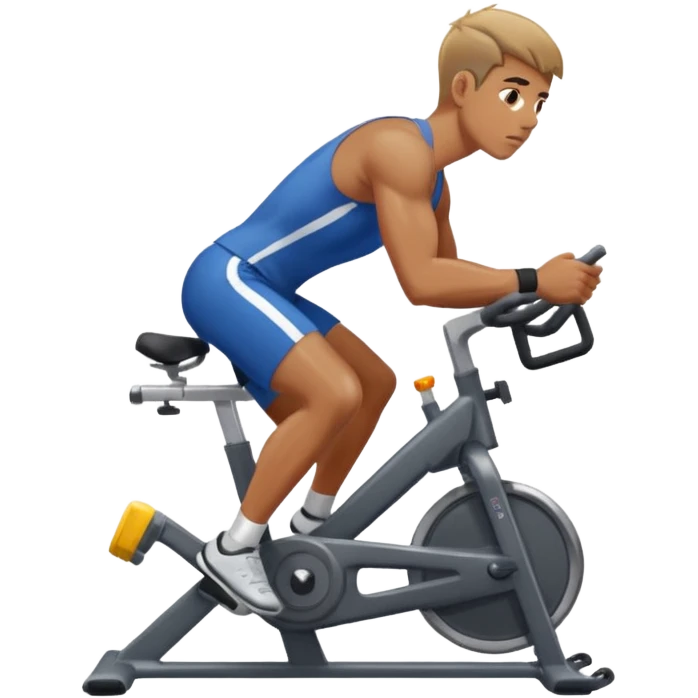 man on a gym bike emoji