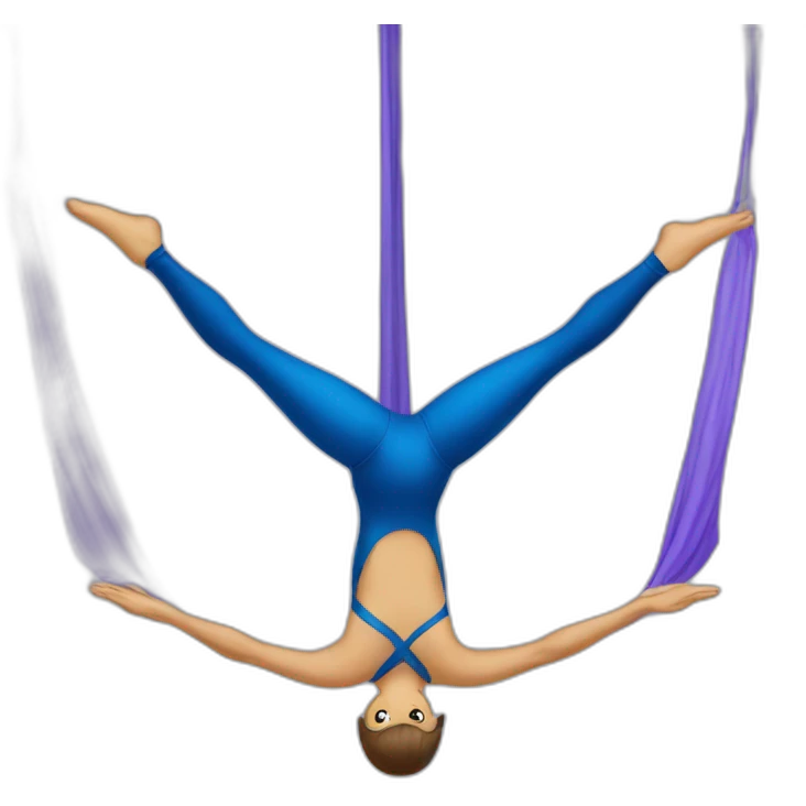 Aerial silks emoji